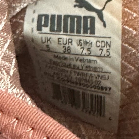 SOLD-PUMA Kylie Jenner Fierce Metalic Trainer Rose Gold 189865-02 - Size 7.5 - Picture 9 of 9
